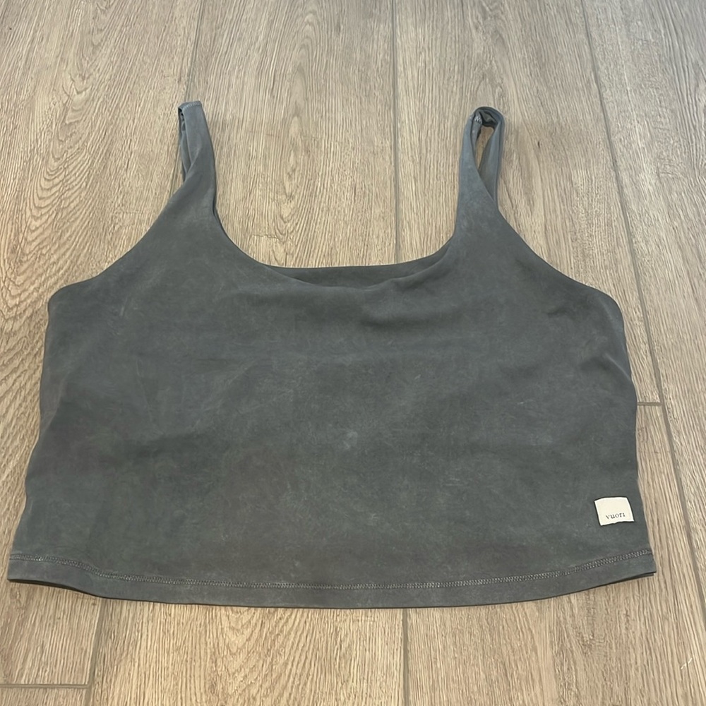 Vouri Daily Crop washed blue NWOT